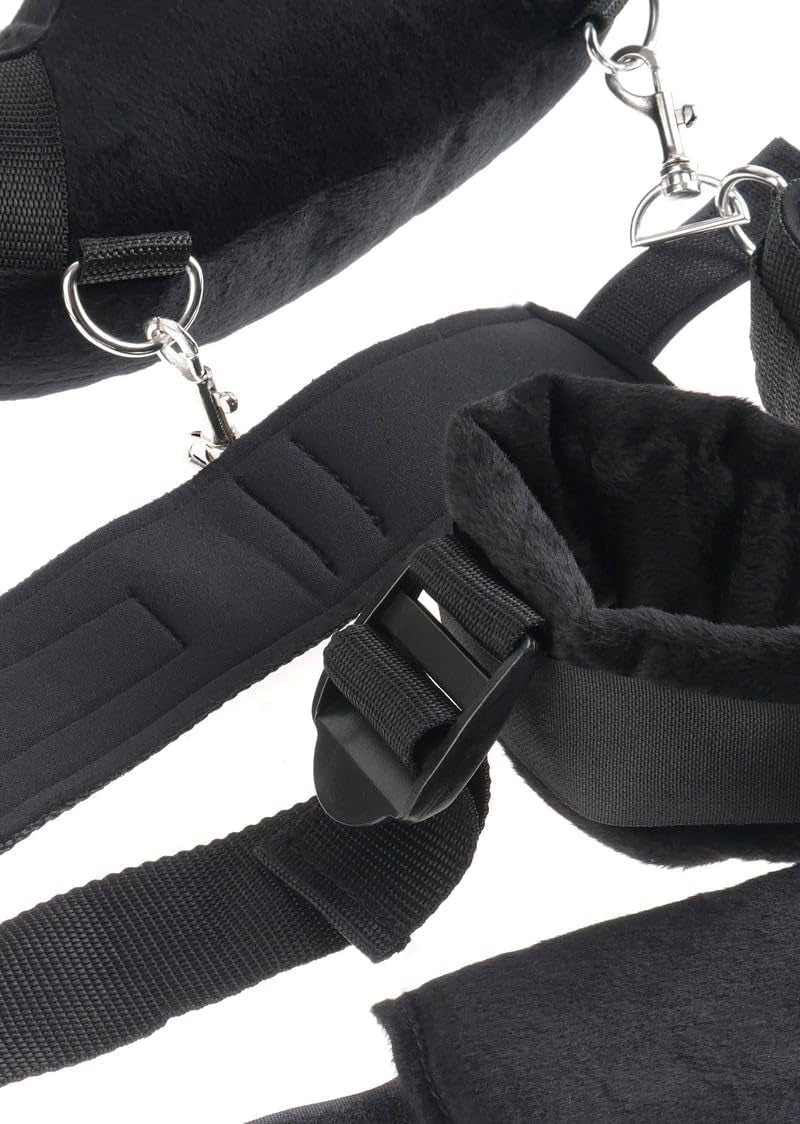 DuskPosture BDSM Neck Harness & Cuff Restraint Kit