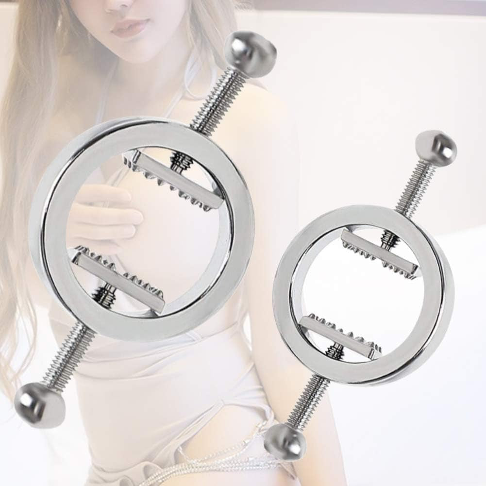 SteelBloom Adjustable Stainless Steel BDSM Nipple Clamps