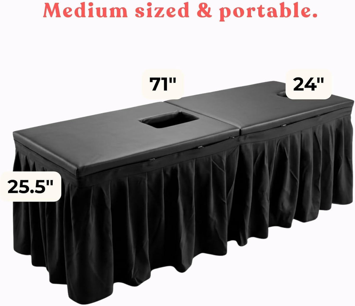 TheVoid Foldable Milking Table with Dual Openings and Open Underframe
