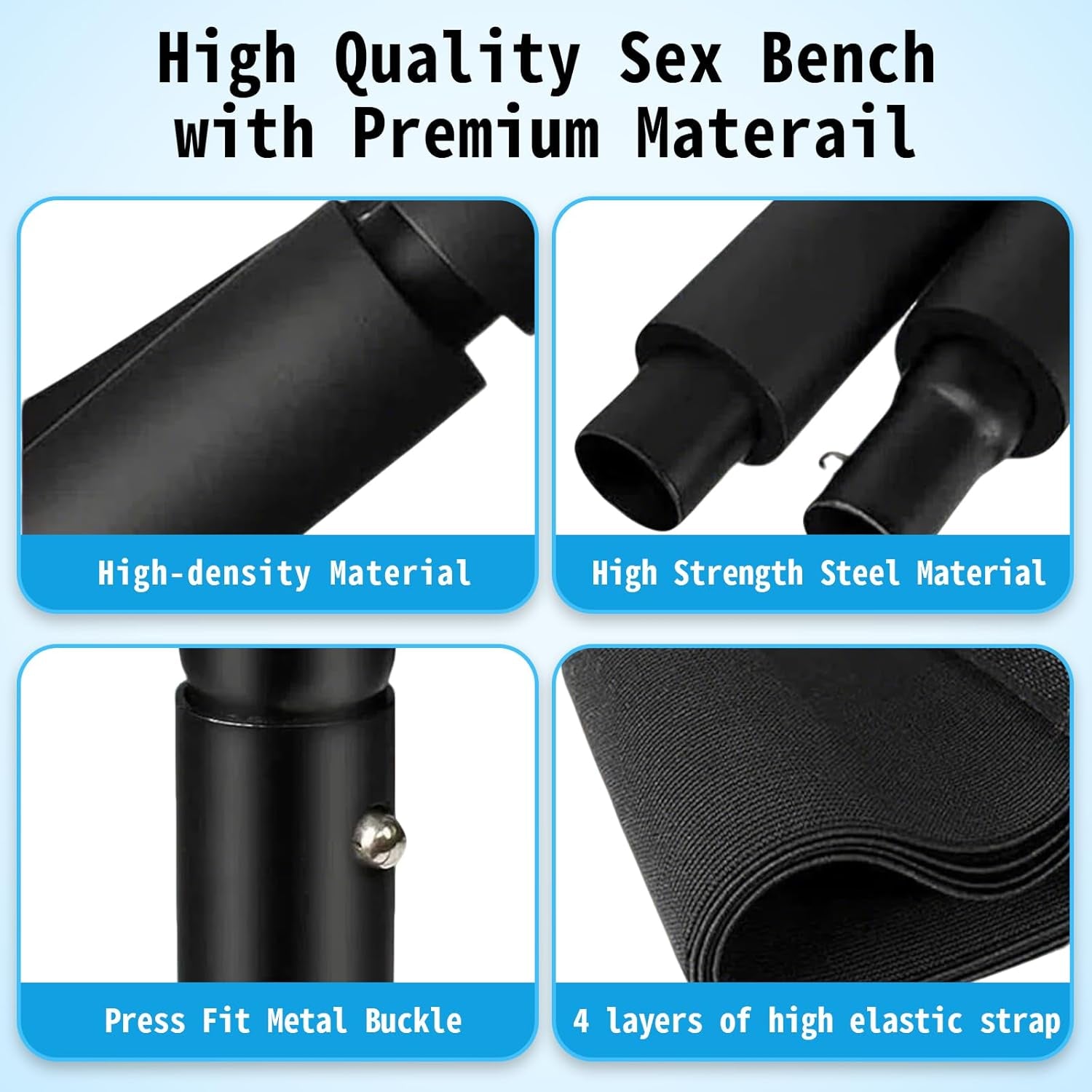 Sex Chair for Couples BDSM Sex Toys, Multifunctional Sex Position Enhancer Chair Adjustable Sex Bench with Bouncing Mount Seat, Weightless Riding Sex Stool Sex Furniture for Bedroom