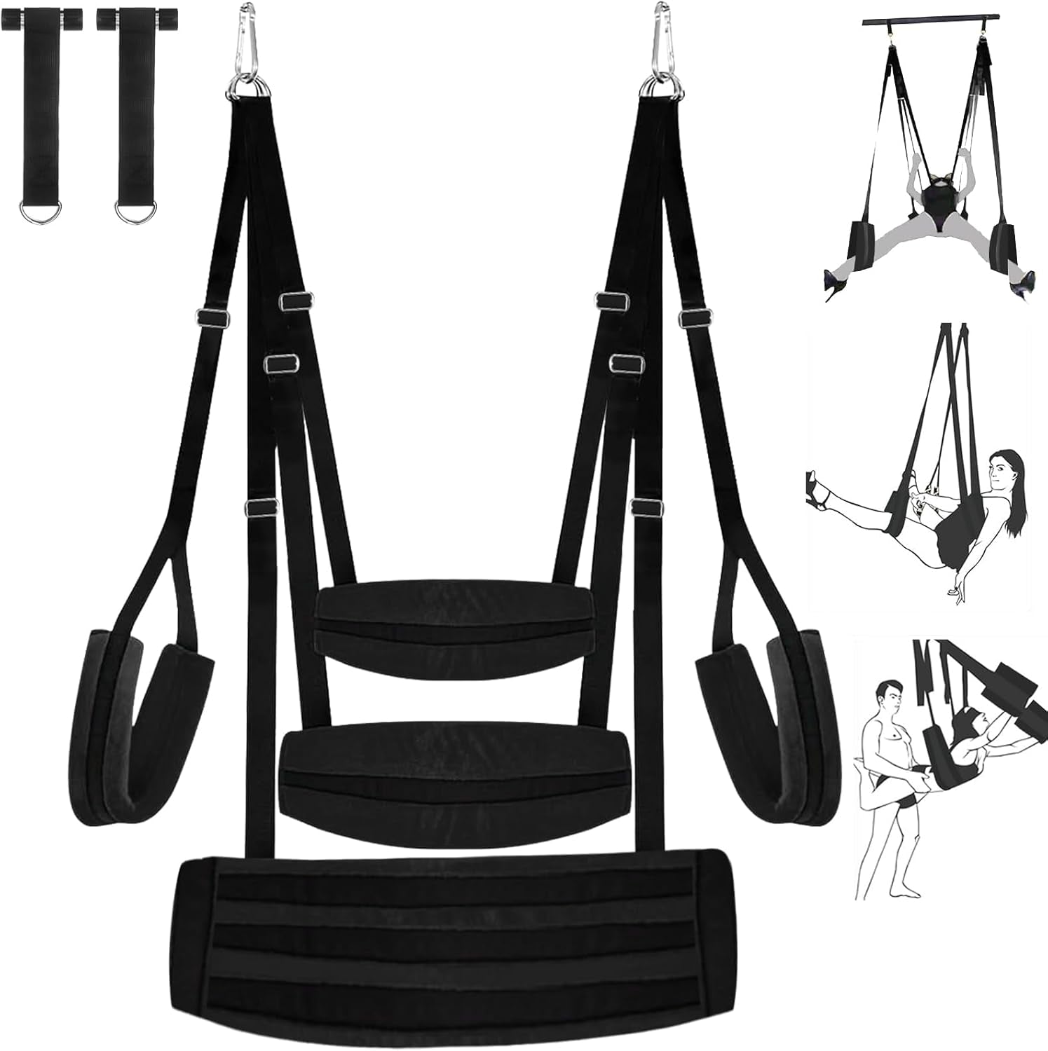 BlackLine Heavy-Duty Sex Swing for Couples