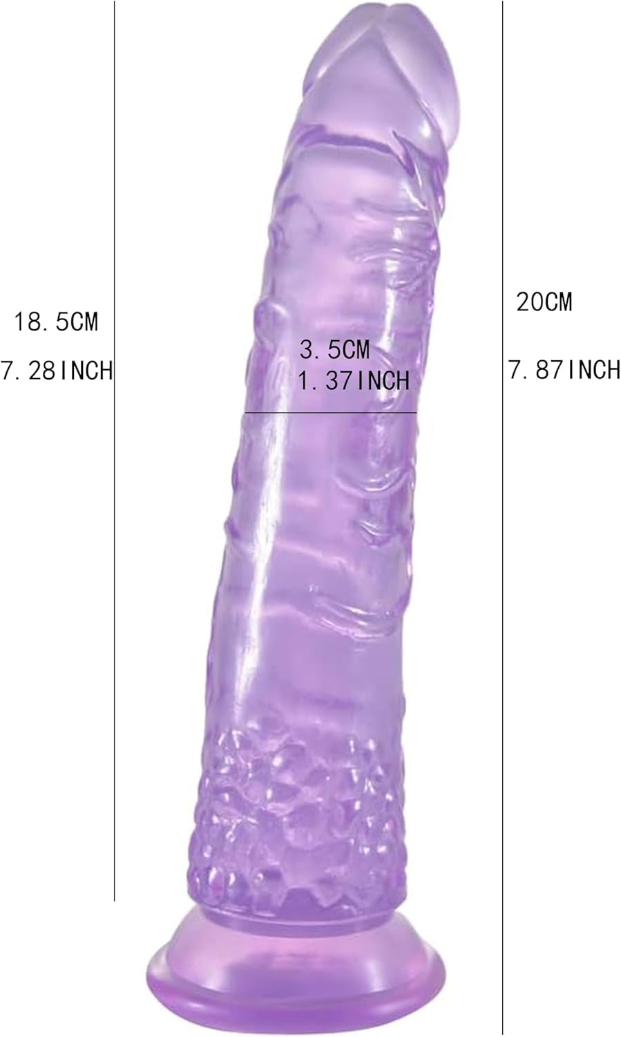 LaceAllure Realistic Strap-On Dildo | 7.8" Removable, 3 O-Rings 