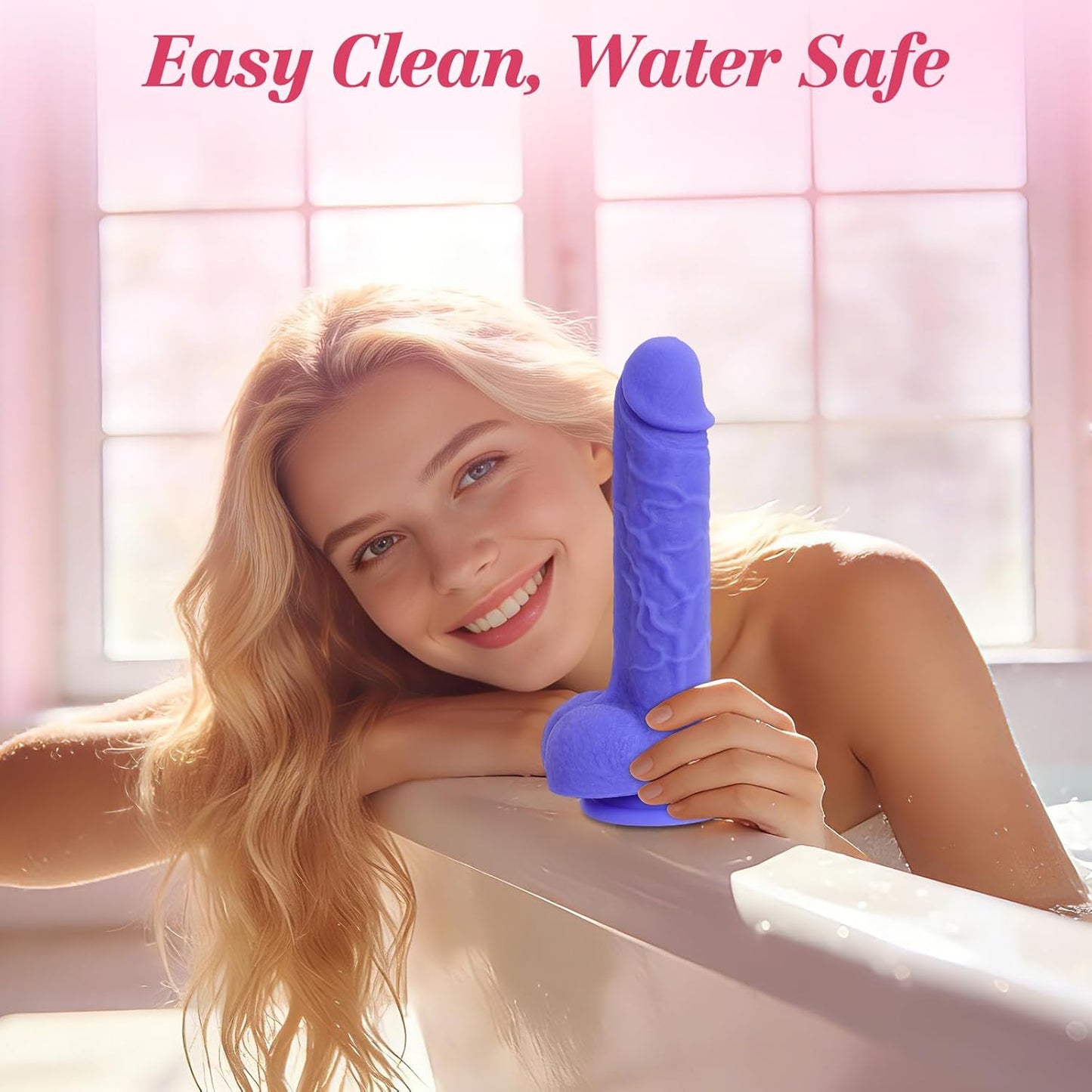 AmethystBond Liquid Silicone Strap-On Kit | Suction Cup, 2-in-1