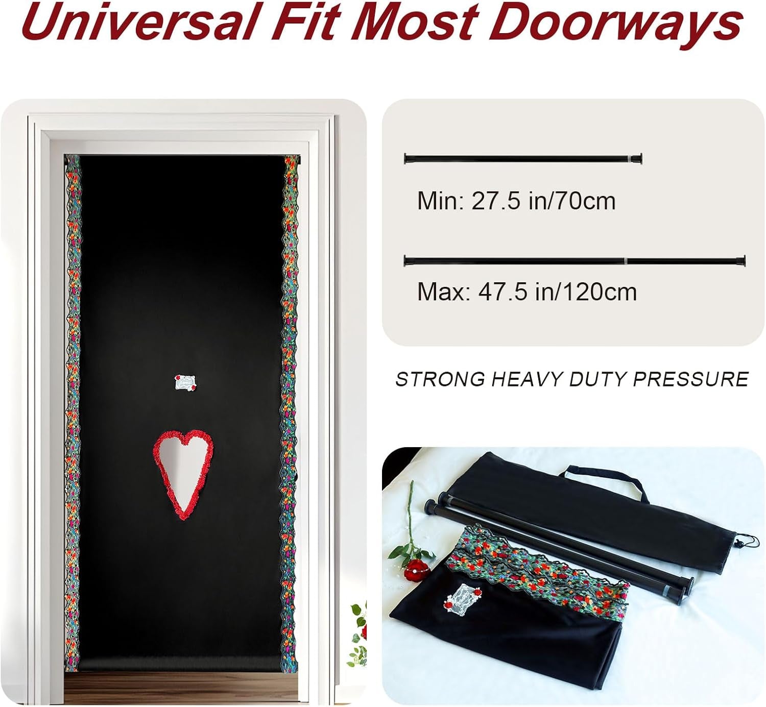 LaceVeil Portable Glory Hole Door Curtain
