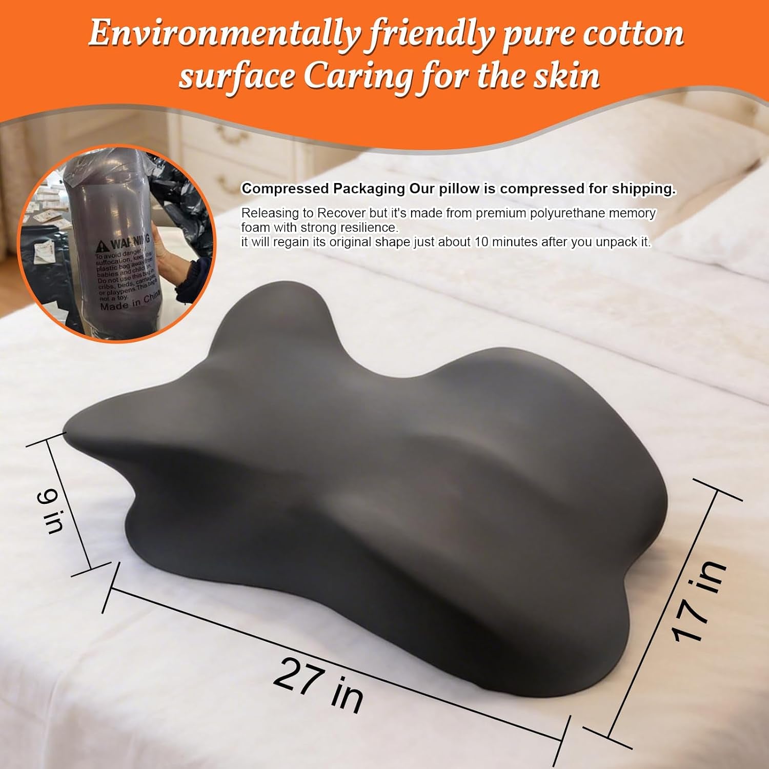 RavishRise Large 27° Sex Position Wedge Pillow for Couples