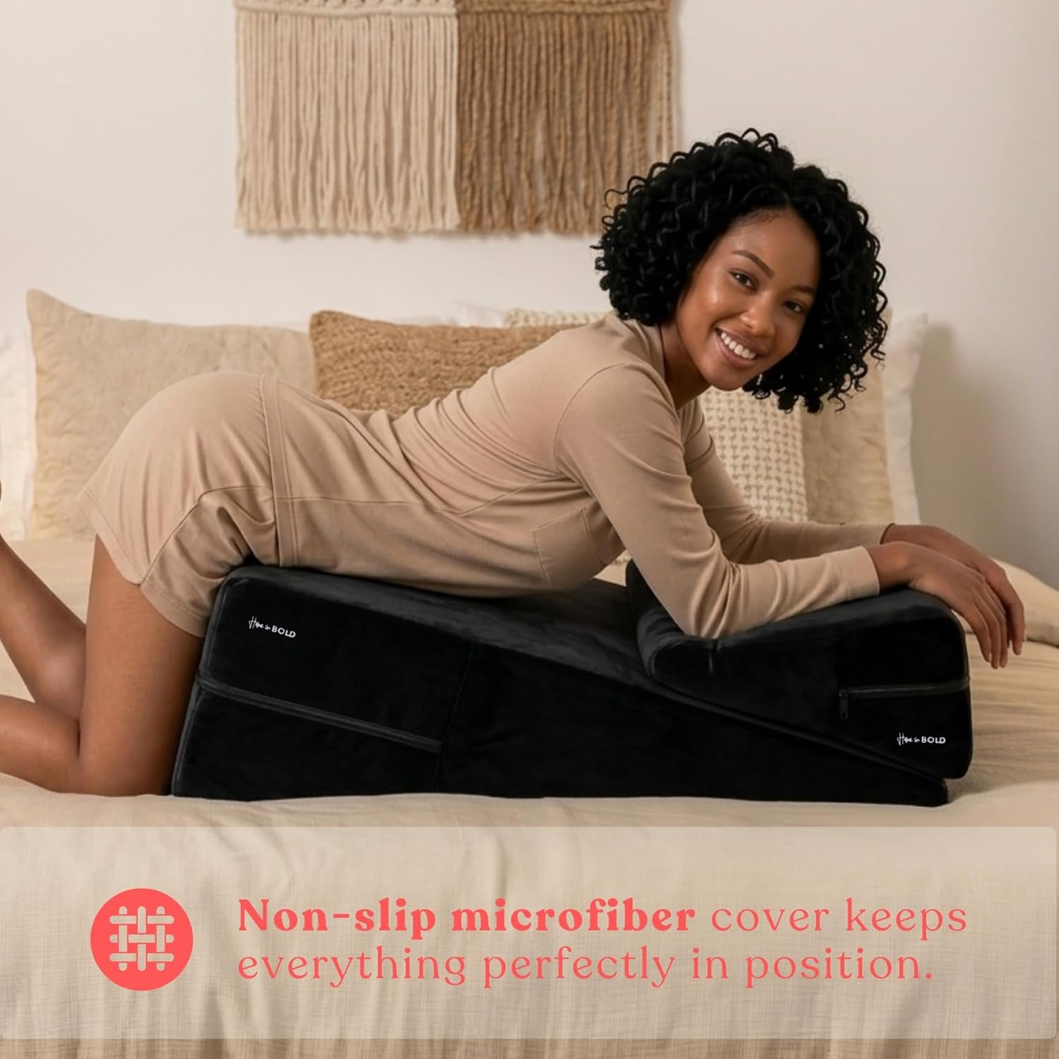 VelvetStack Sex Wedge & Ramp Pillow Set