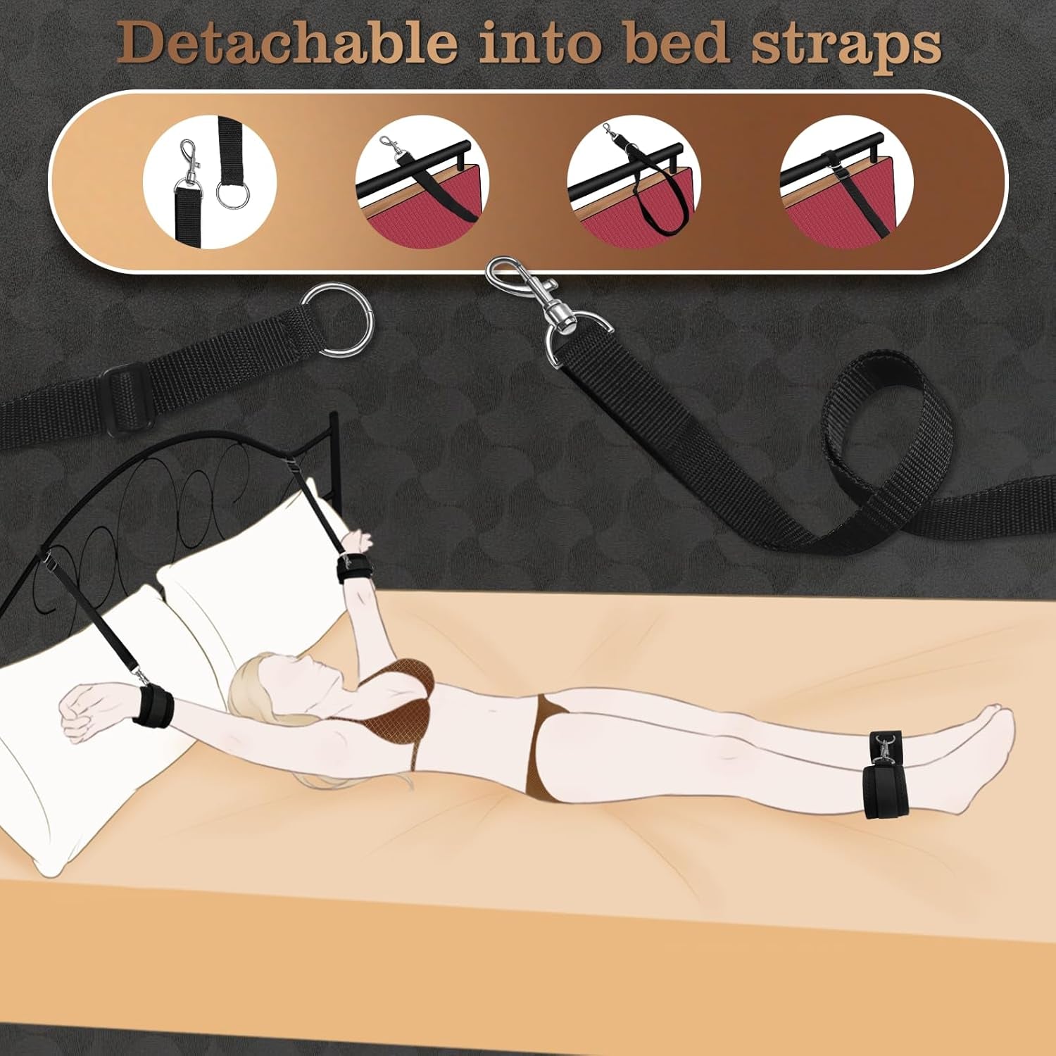 CrossSling Premium BDSM Sex Sling Harness Set