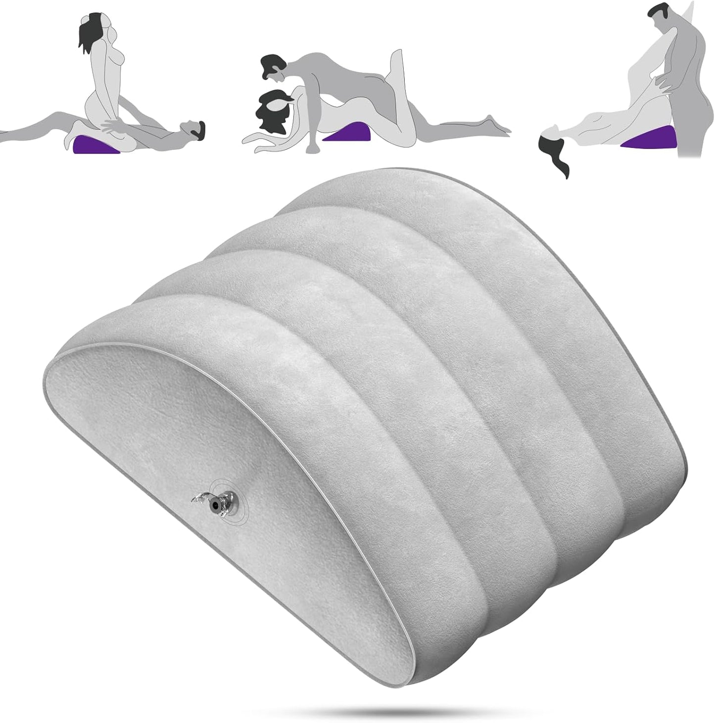 VelvetPeak Inflatable Triangle Sex Position Pillow