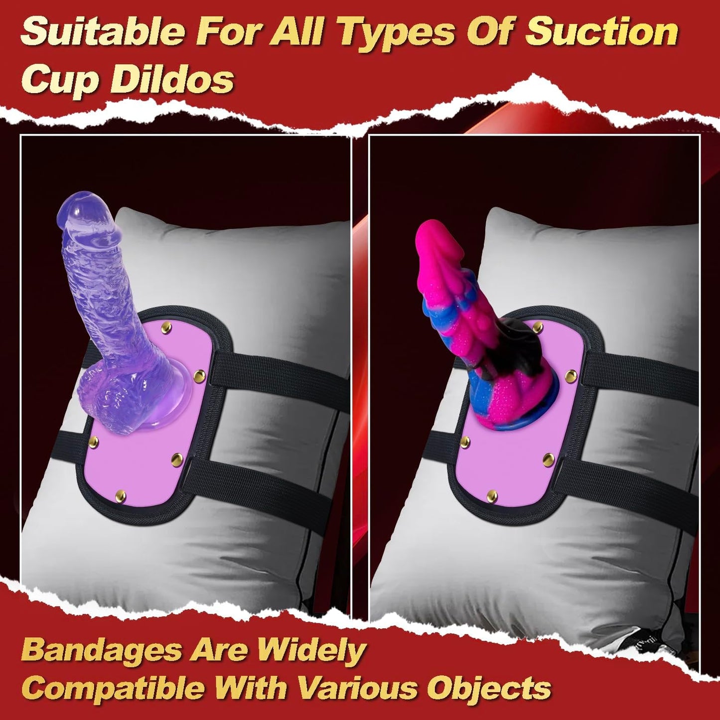AnchorRide Suction Cup Dildo Mount | Adjustable Strap-On Saddle