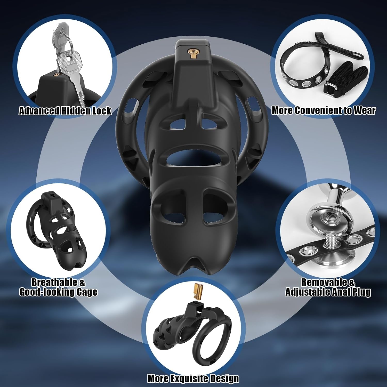 LockDown Modular Chastity Cage Set