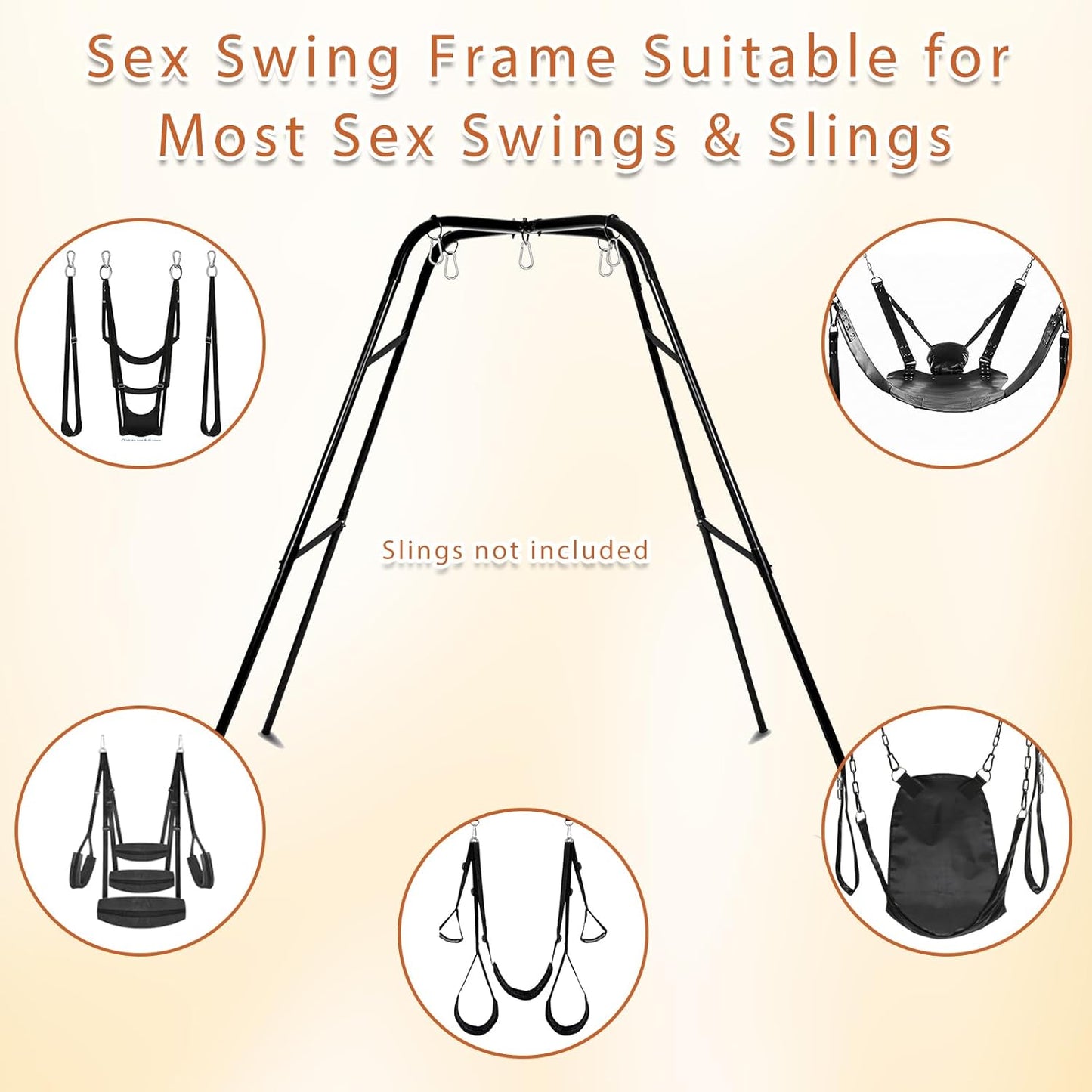 ControlApparatus Sex Swing Stand | 800 lb Freestanding Steel Frame